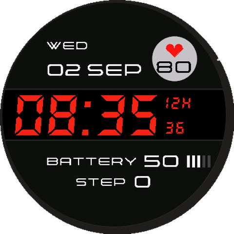 10DOL — Digital LCD Watch Face · Screenshot 1