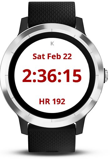 Garmin vivoactive 3 heart rate on watch face hot sale