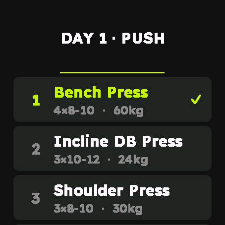 Rutine – Workout & nutrition Coach · Screenshot 0